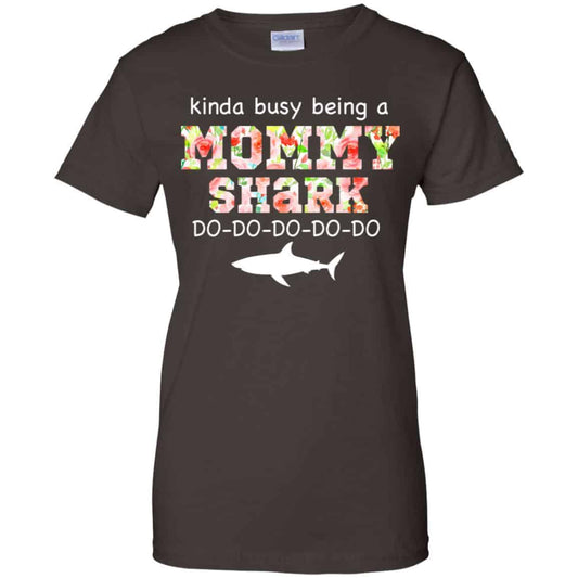 Kinda Busy Being A Mommy Shark Do Do Do Do T-Shirts, Hoodie, Tank