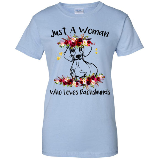 
	Just A Woman Who Loves Dachshunds T-Shirts, Hoodie, Tank