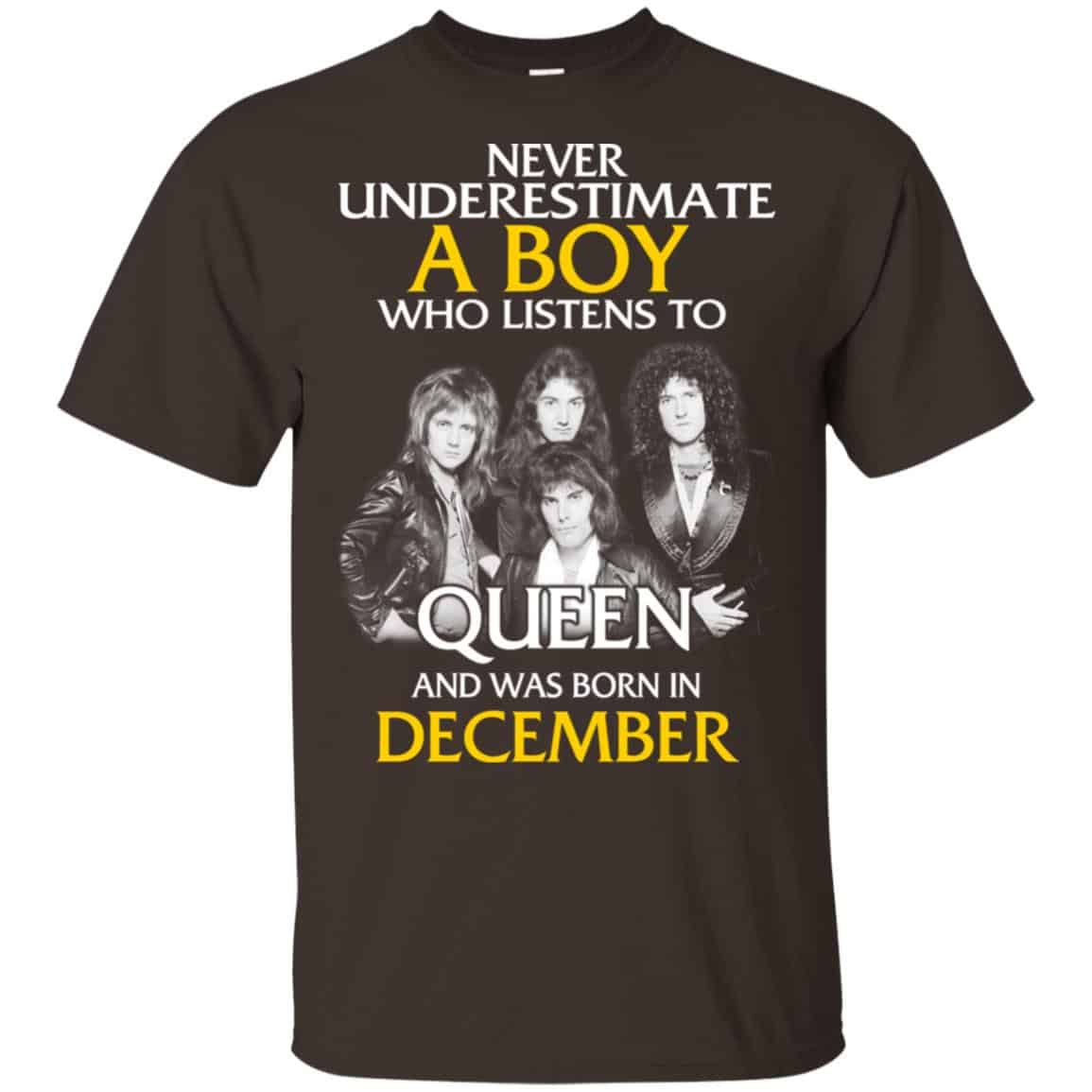 A Boy Who Listens To Queen And Was Born In December T-Shirts, Hoodie, Tank