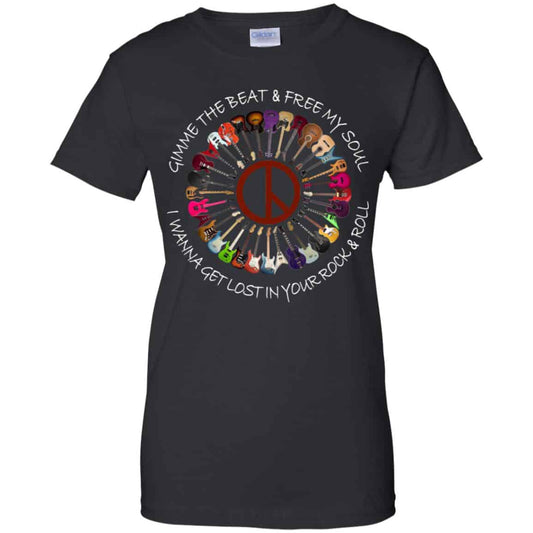 
	Hippie Guitar Rock Gimme The Beat And Free My Soul I Wanna Get Lost In Your Rock And Roll T-Shirts, Hoodie, Tank