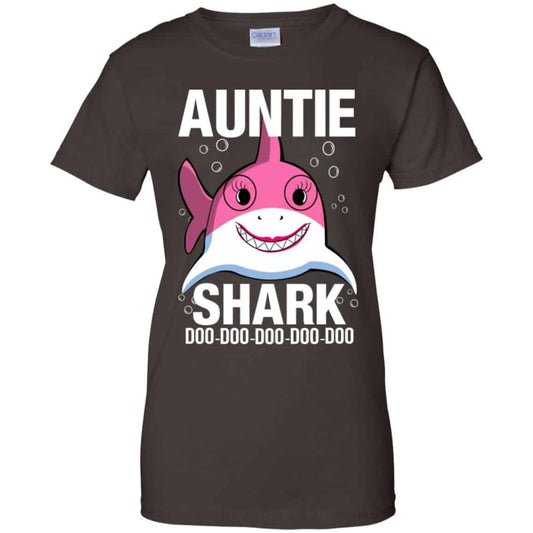 Auntie Shark Doo Doo Doo Doo Doo T-Shirts, Hoodie, Tank