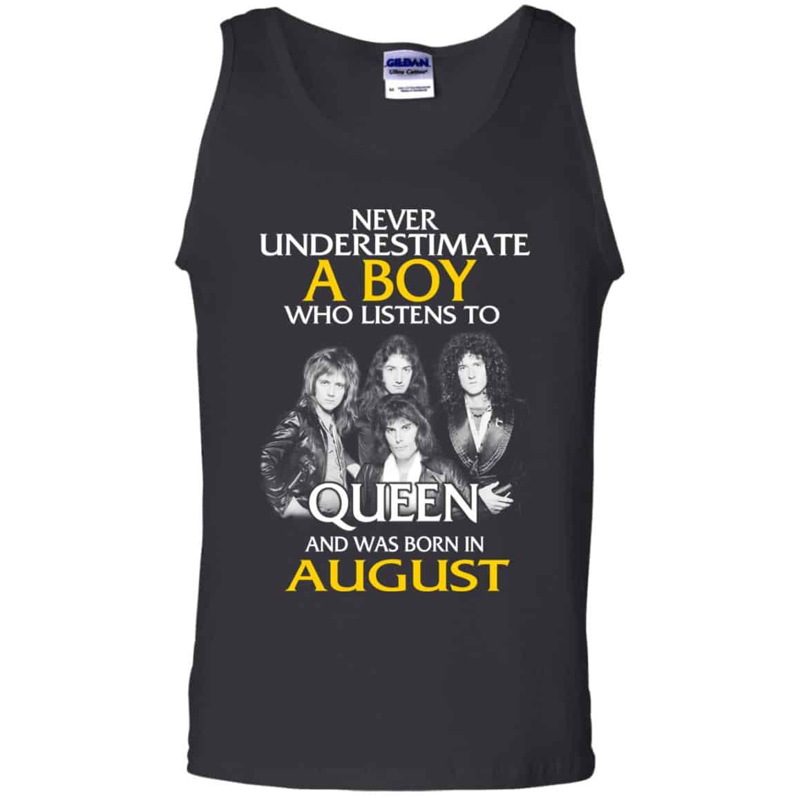A Boy Who Listens To Queen And Was Born In August T-Shirts, Hoodie, Tank