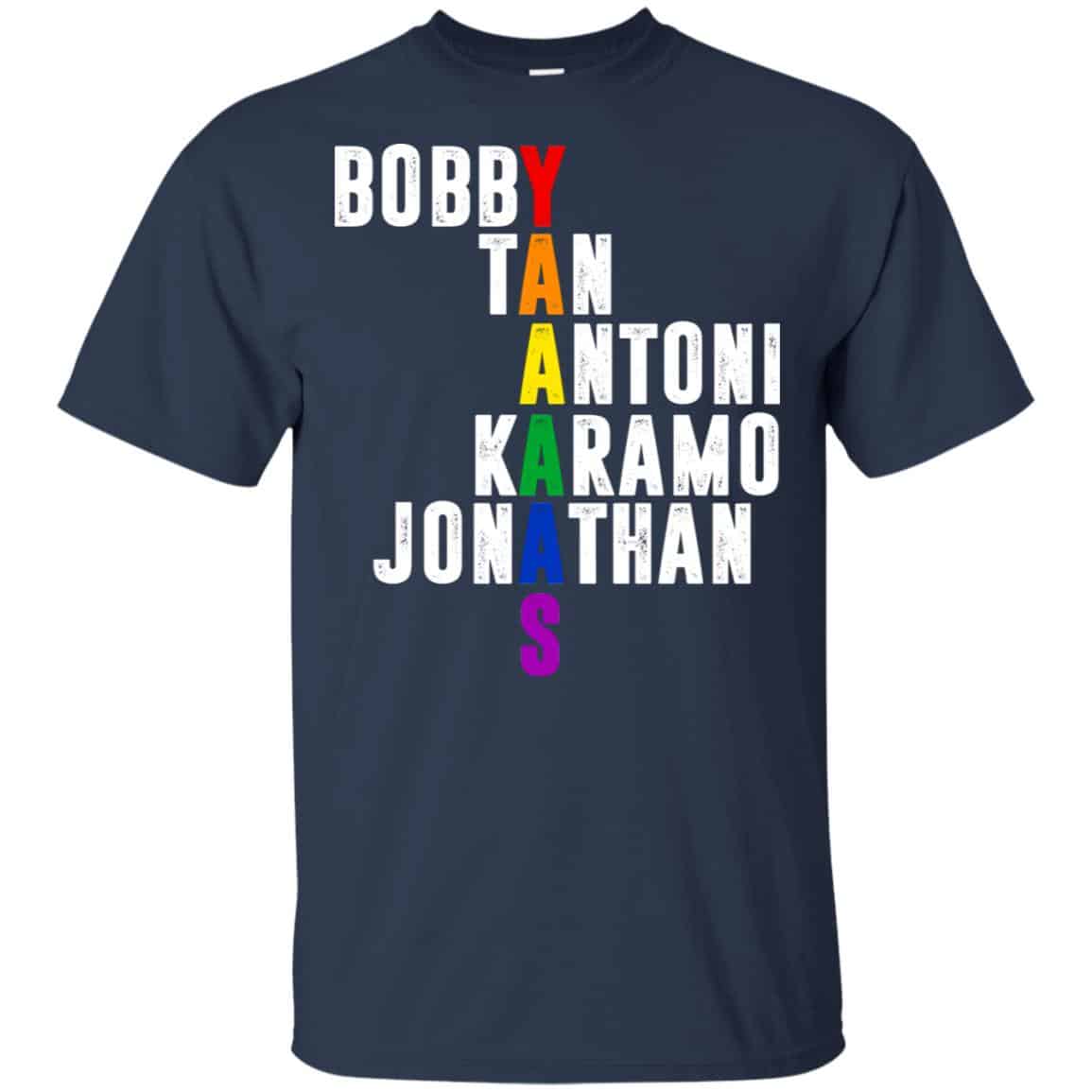 Queer Eye Yaaas Fab 5 Names LGBT T-Shirts, Hoodie, Tank