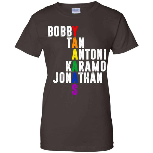 Queer Eye Yaaas Fab 5 Names LGBT T-Shirts, Hoodie, Tank