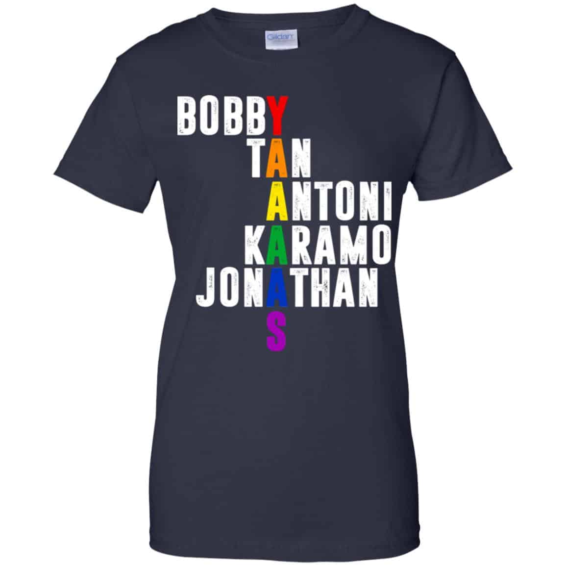Queer Eye Yaaas Fab 5 Names LGBT T-Shirts, Hoodie, Tank
