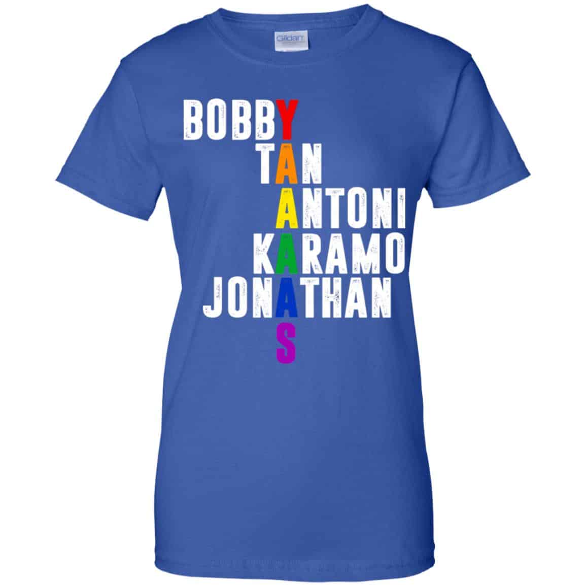 Queer Eye Yaaas Fab 5 Names LGBT T-Shirts, Hoodie, Tank