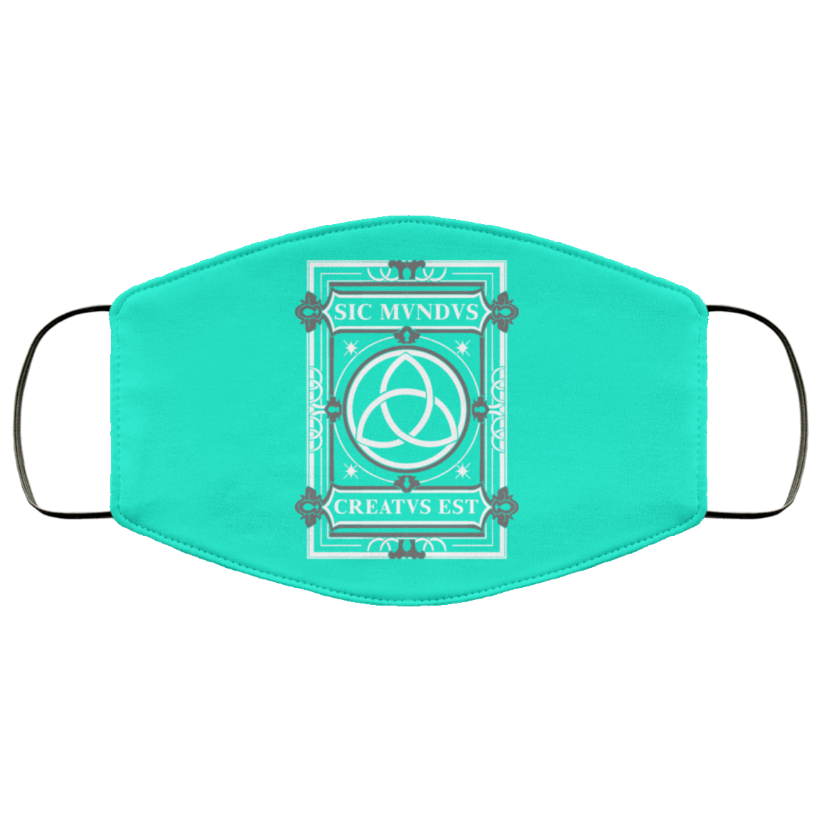 Sic Mvndvs Creatvs Est Sic Mundus Creatus Sci Fi Face Mask
