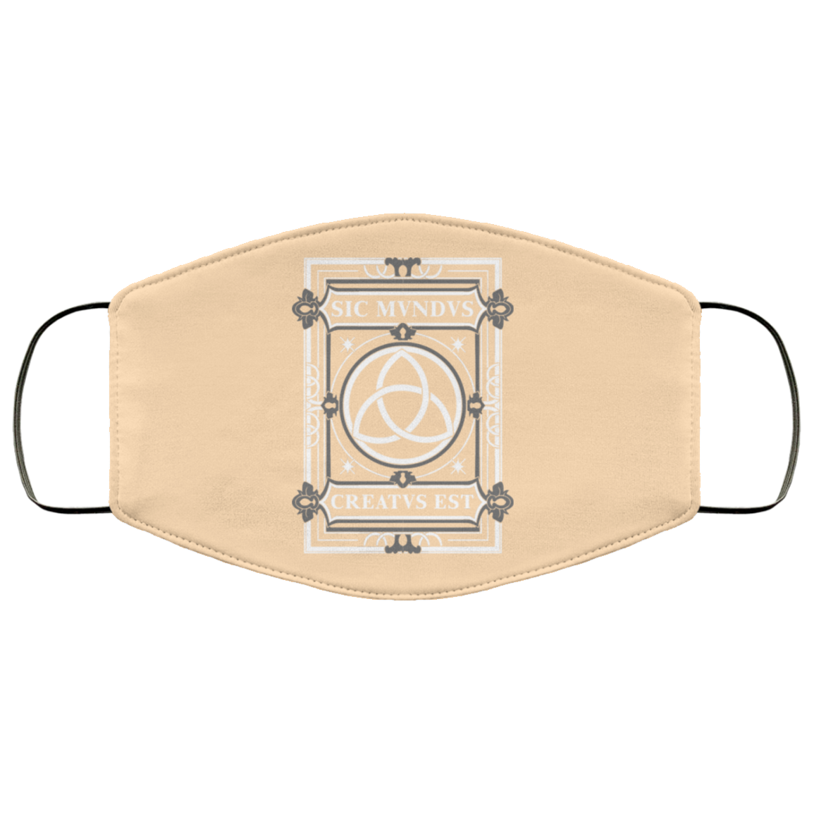 Sic Mvndvs Creatvs Est Sic Mundus Creatus Sci Fi Face Mask