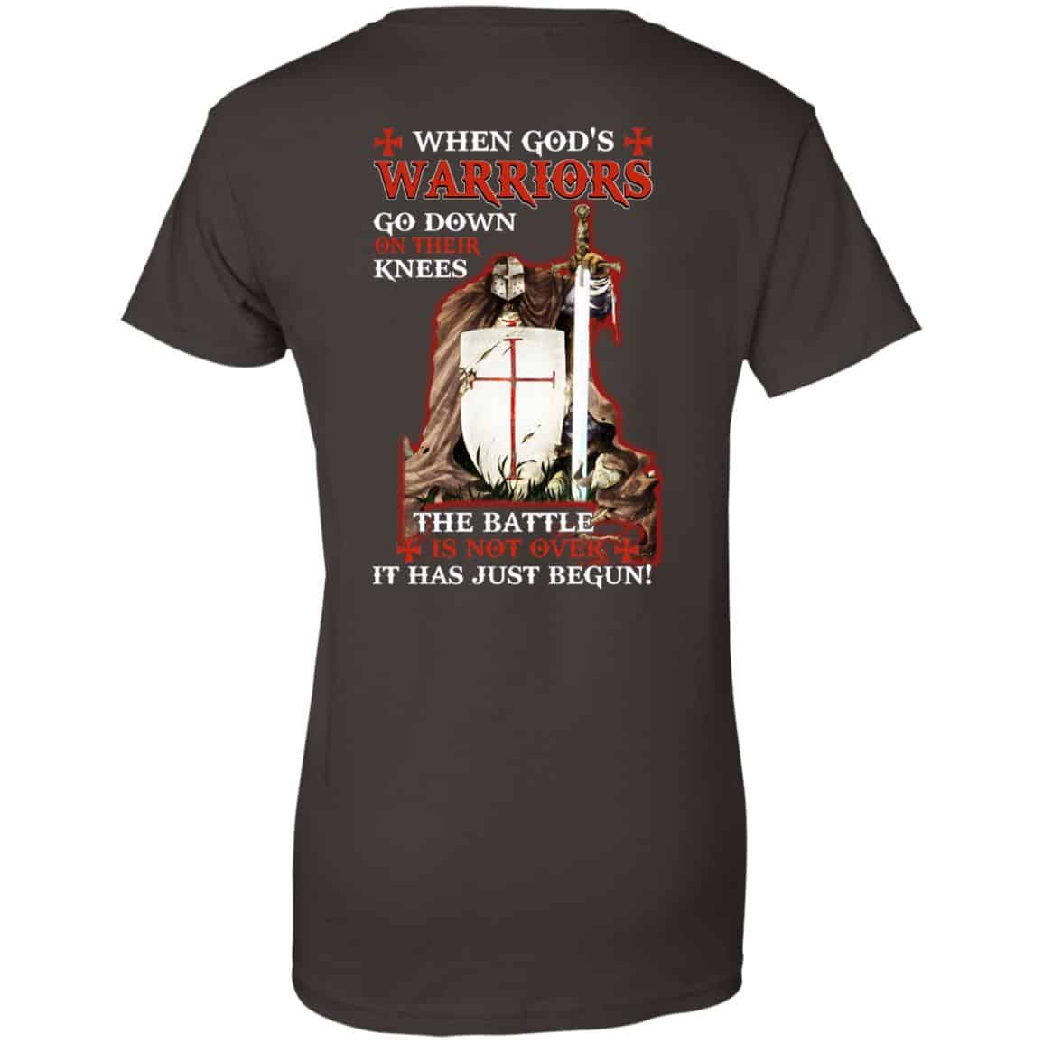 Knight Templar: When God’s Warriors Go Down On Their Knees The Battle Is Not Over It Has Just Begun T-Shirts, Hoodie, Tank