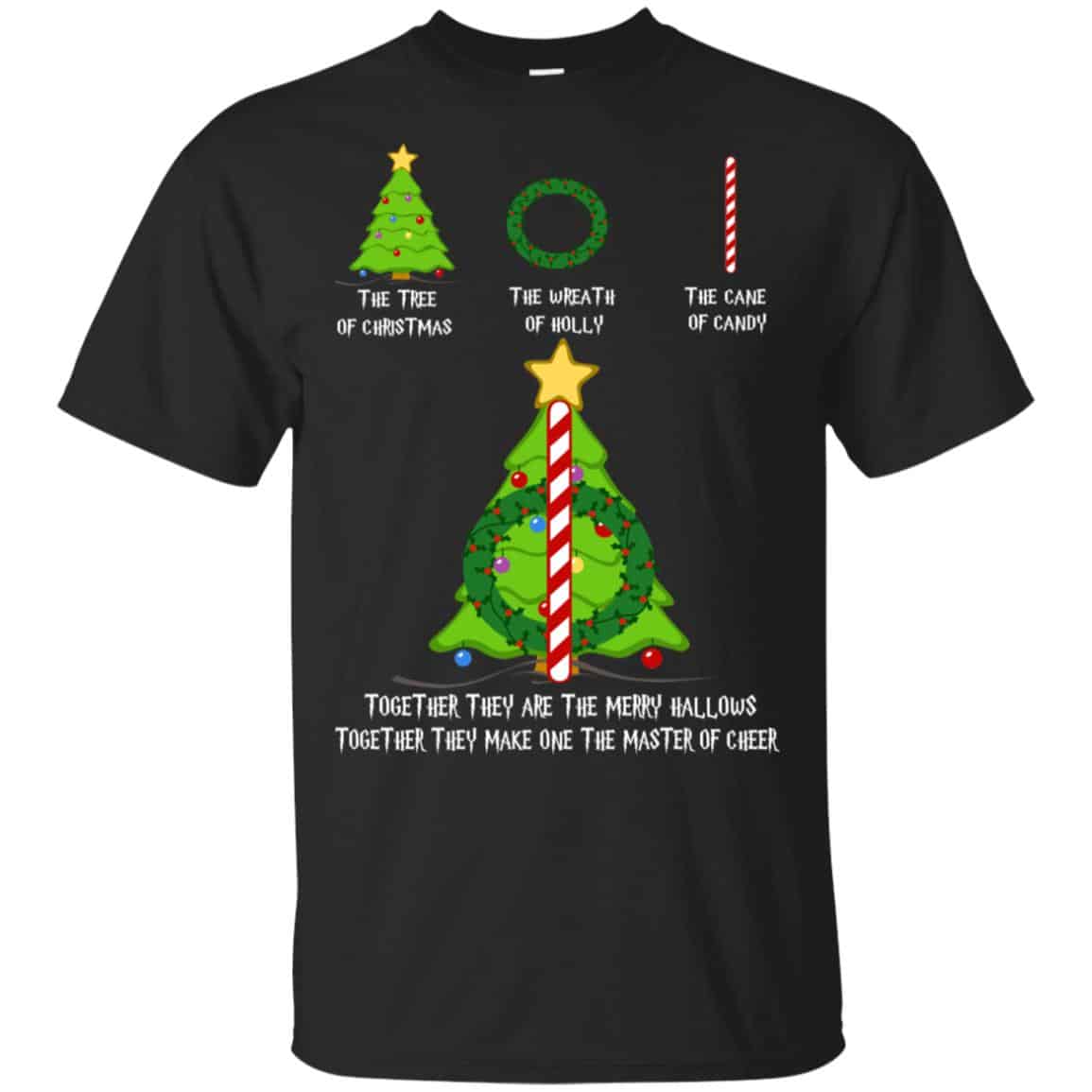 Harry Potter: The Tree Of Christmas The Wreath Of Holly The Cane Of Candy Sweater, T-Shirts, Hoodie