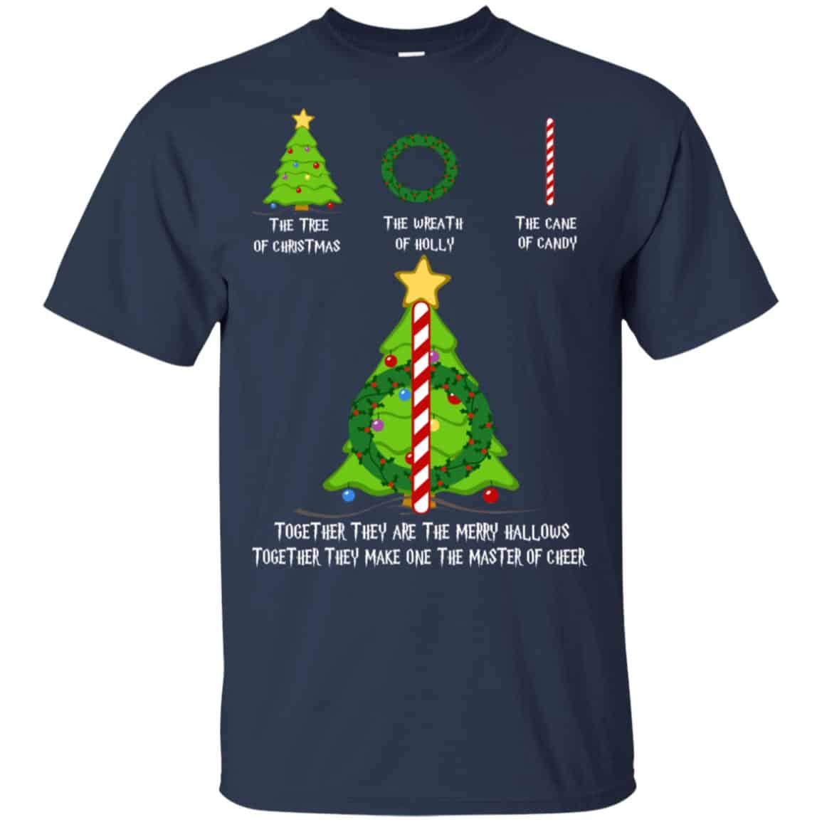 Harry Potter: The Tree Of Christmas The Wreath Of Holly The Cane Of Candy Sweater, T-Shirts, Hoodie
