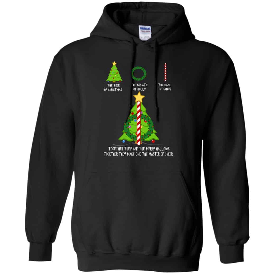 Harry Potter: The Tree Of Christmas The Wreath Of Holly The Cane Of Candy Sweater, T-Shirts, Hoodie