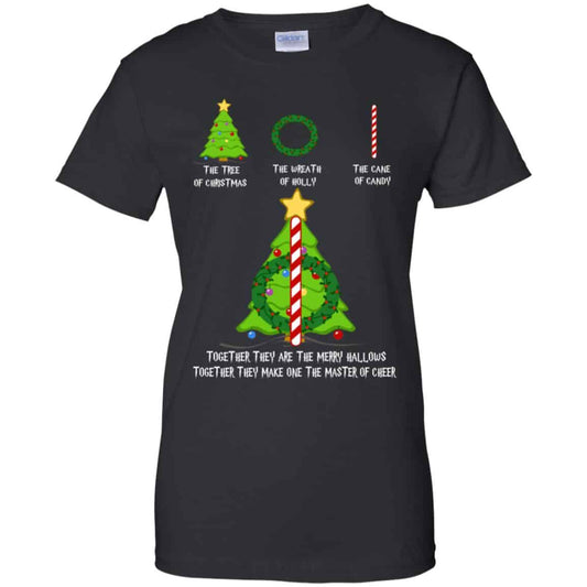 
	Harry Potter: The Tree Of Christmas The Wreath Of Holly The Cane Of Candy Sweater, T-Shirts, Hoodie