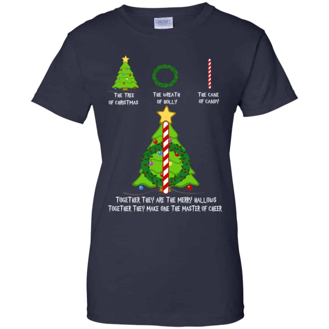Harry Potter: The Tree Of Christmas The Wreath Of Holly The Cane Of Candy Sweater, T-Shirts, Hoodie