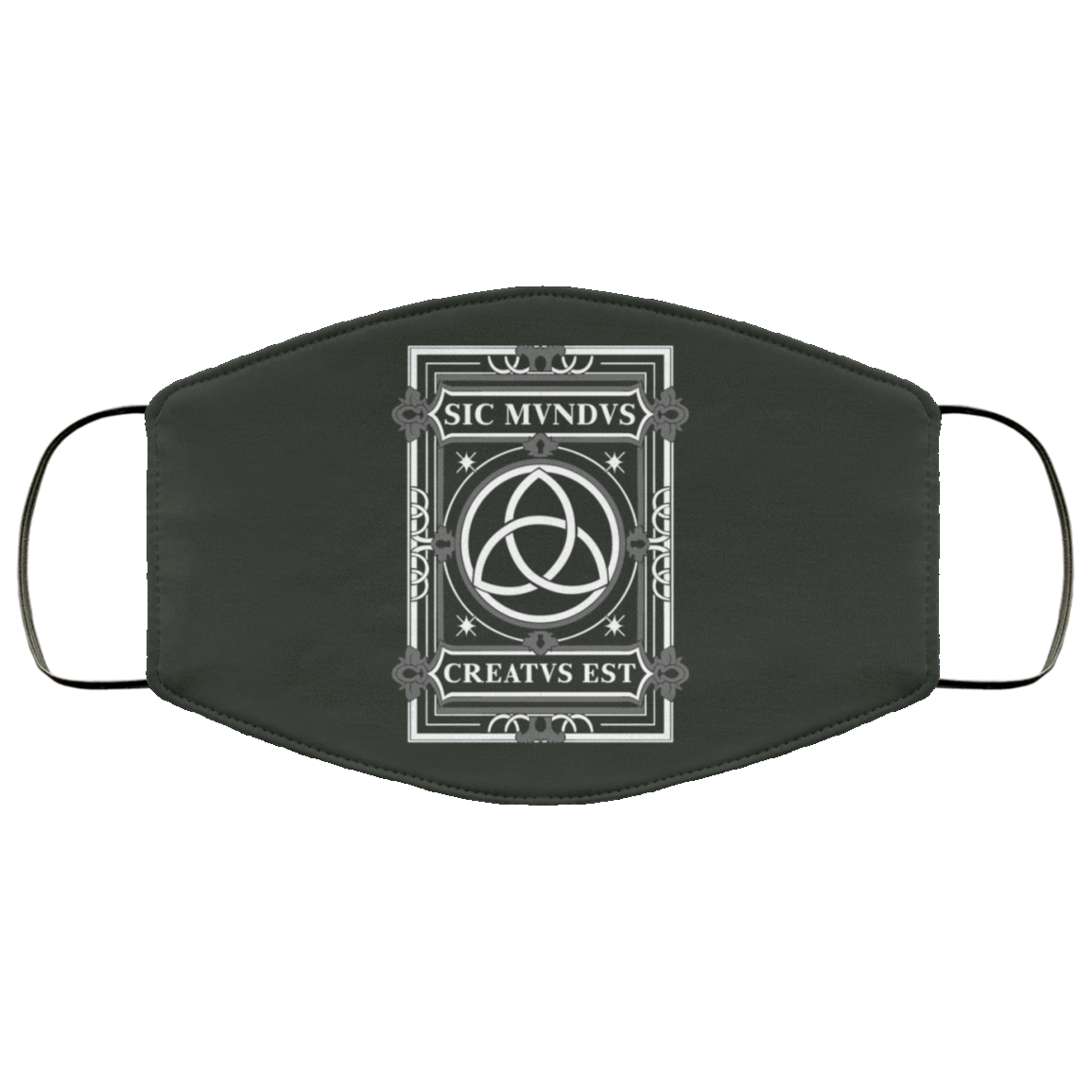 Sic Mvndvs Creatvs Est Sic Mundus Creatus Sci Fi Face Mask