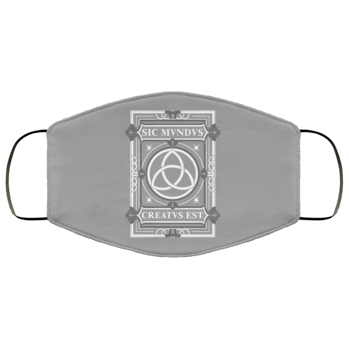 Sic Mvndvs Creatvs Est Sic Mundus Creatus Sci Fi Face Mask