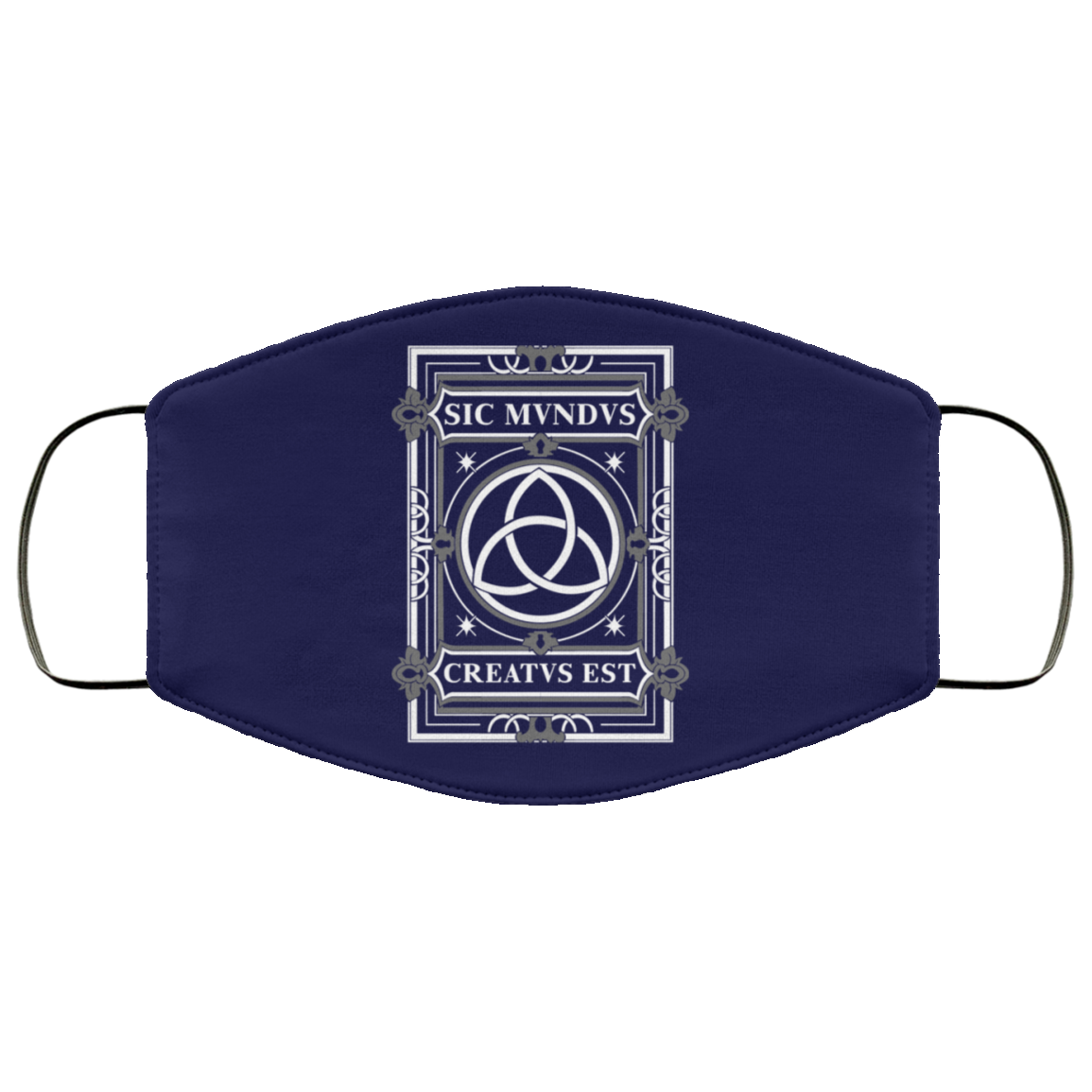Sic Mvndvs Creatvs Est Sic Mundus Creatus Sci Fi Face Mask