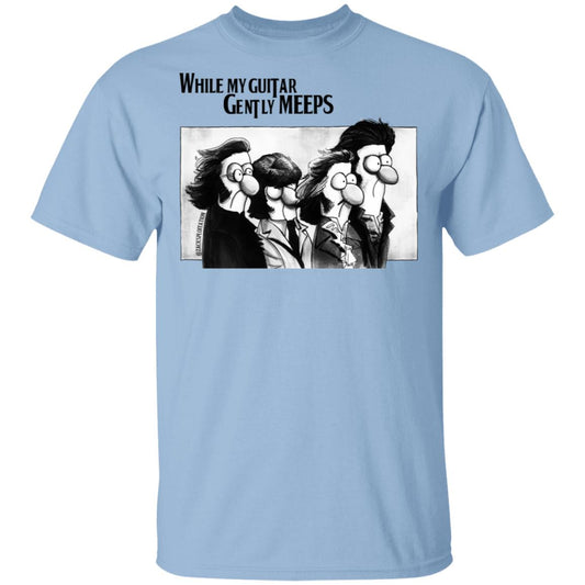 While My Guitar Gently Meeps Guitar Lovers Shirt, Hoodie, Tank