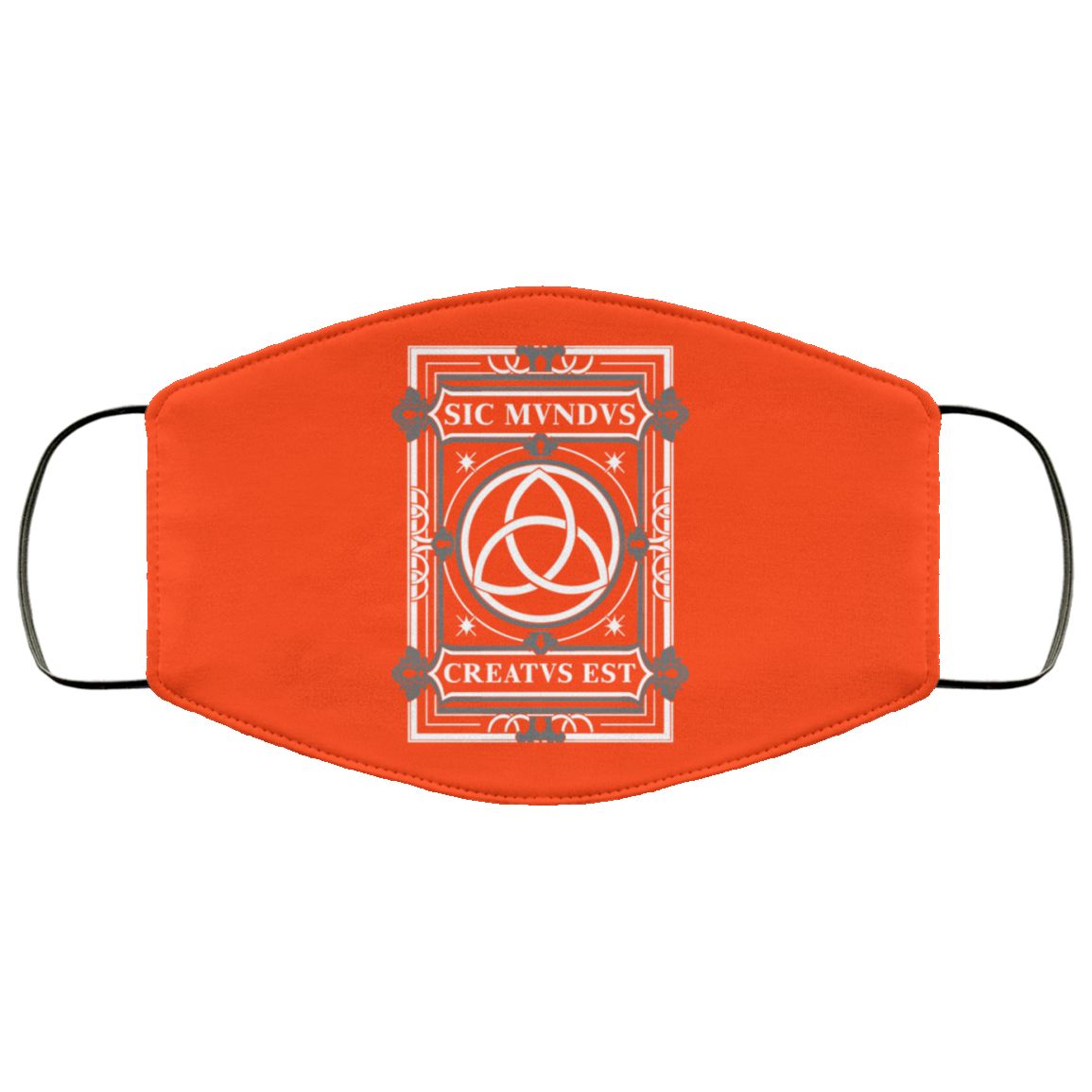 Sic Mvndvs Creatvs Est Sic Mundus Creatus Sci Fi Face Mask