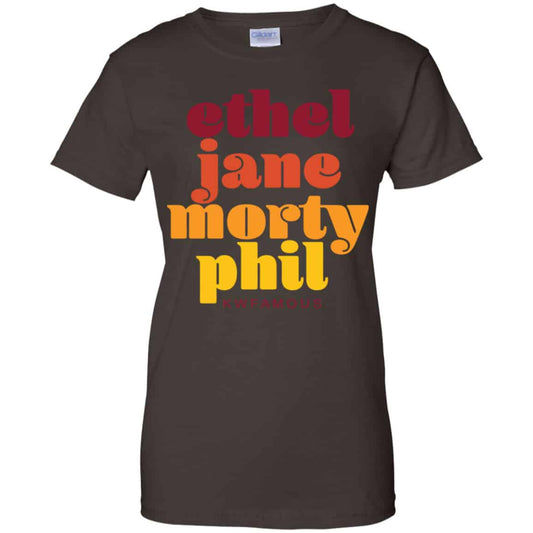 Kwfamous Squad Ethel Jane Morty Phil Shirt, Hoodie, Tank