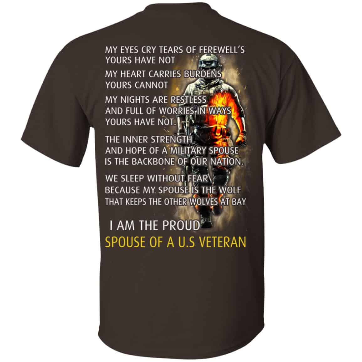 I Am The Proud Spouse Of A U.S Veteran T-Shirts, Hoodie, Tank