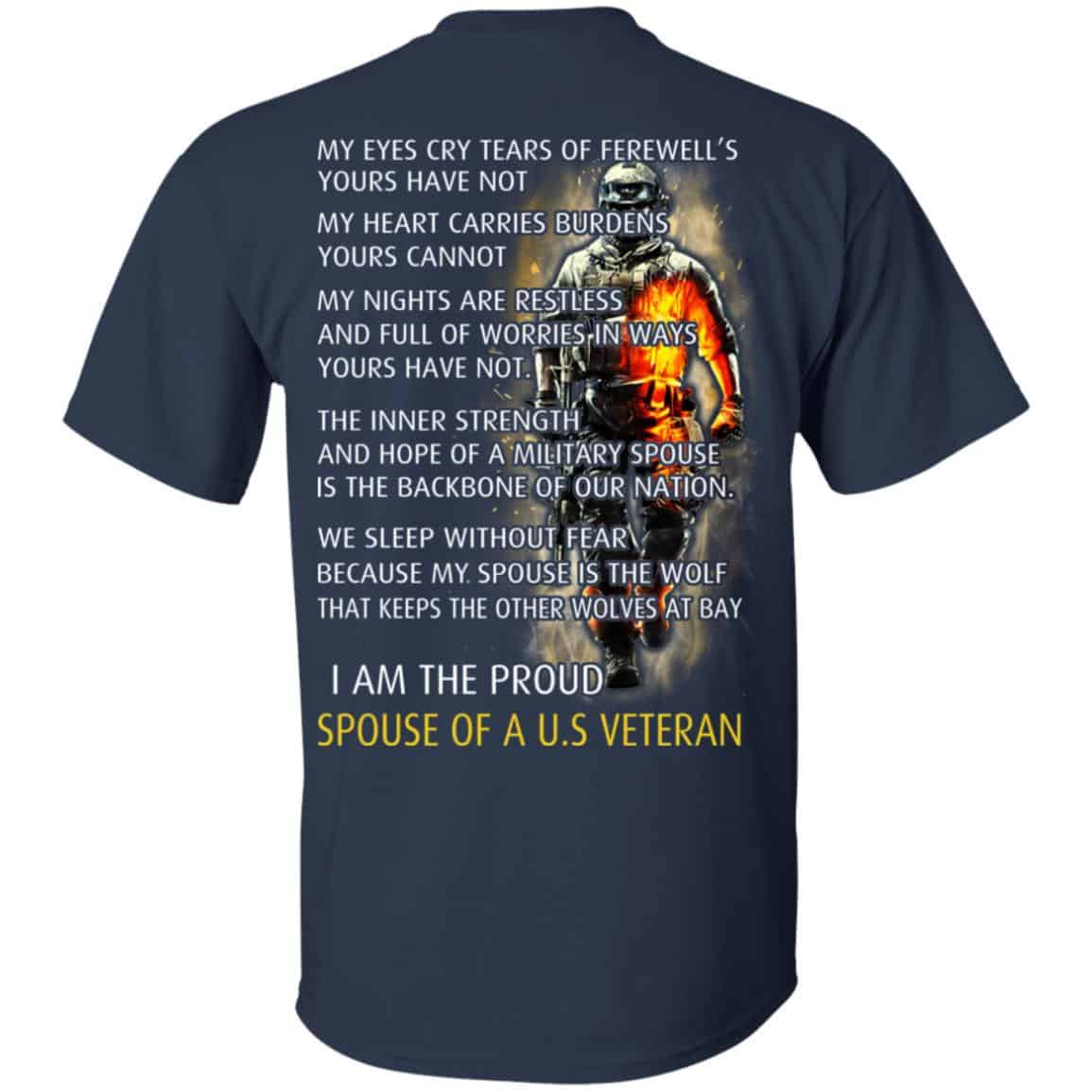I Am The Proud Spouse Of A U.S Veteran T-Shirts, Hoodie, Tank