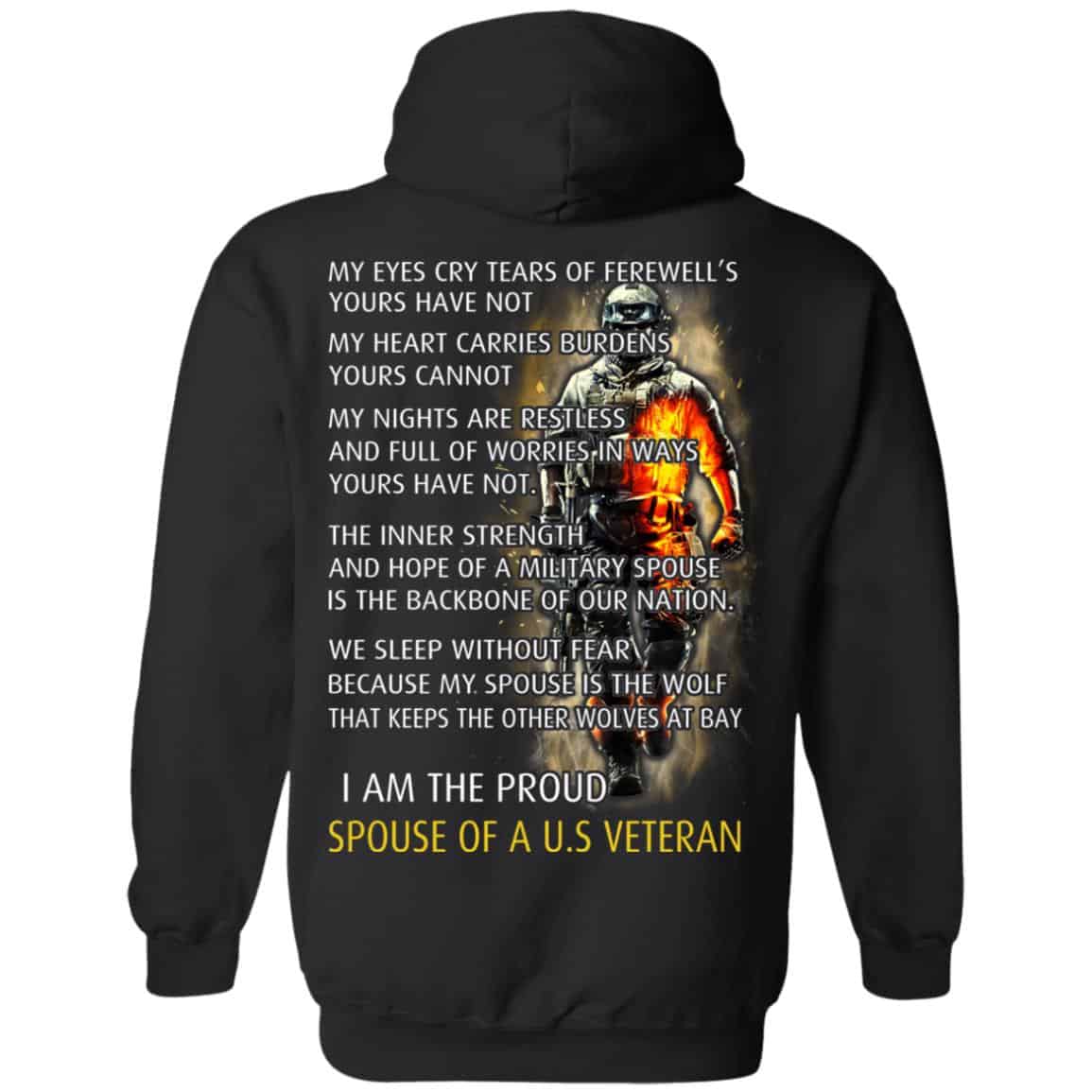 I Am The Proud Spouse Of A U.S Veteran T-Shirts, Hoodie, Tank