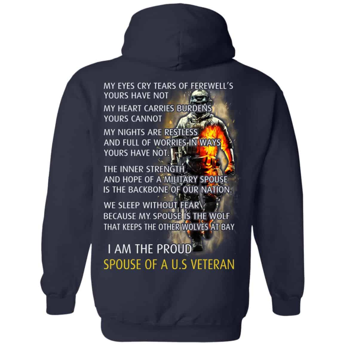 I Am The Proud Spouse Of A U.S Veteran T-Shirts, Hoodie, Tank