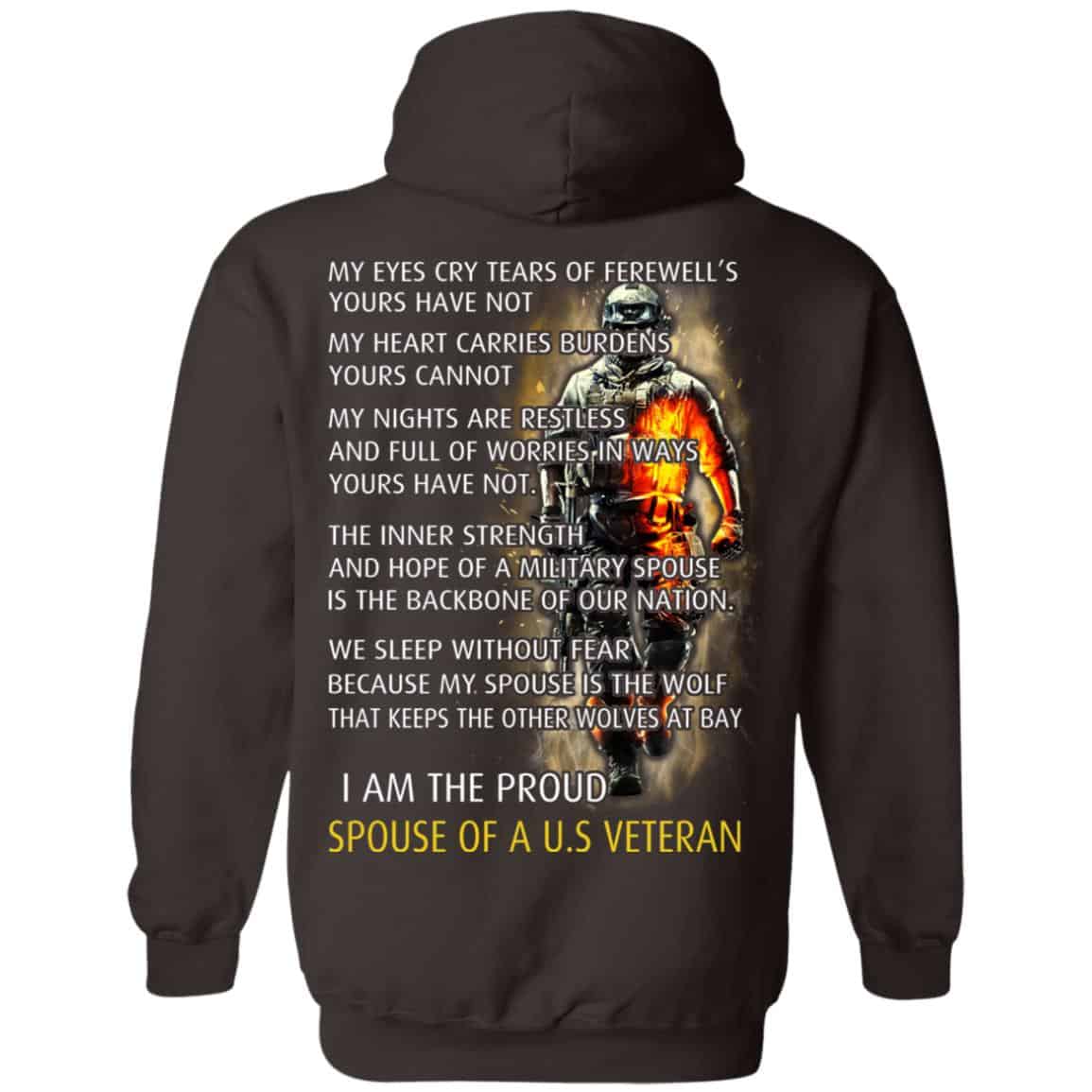 I Am The Proud Spouse Of A U.S Veteran T-Shirts, Hoodie, Tank