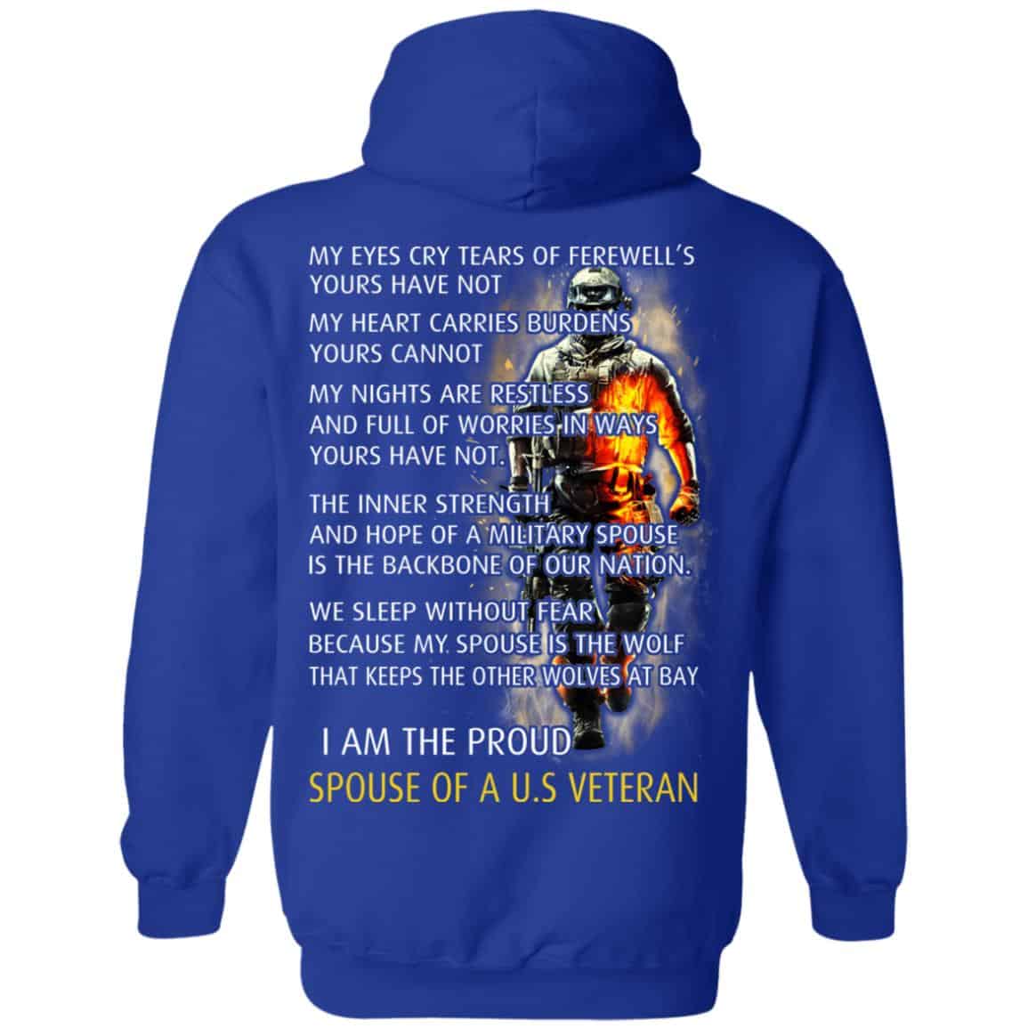 I Am The Proud Spouse Of A U.S Veteran T-Shirts, Hoodie, Tank