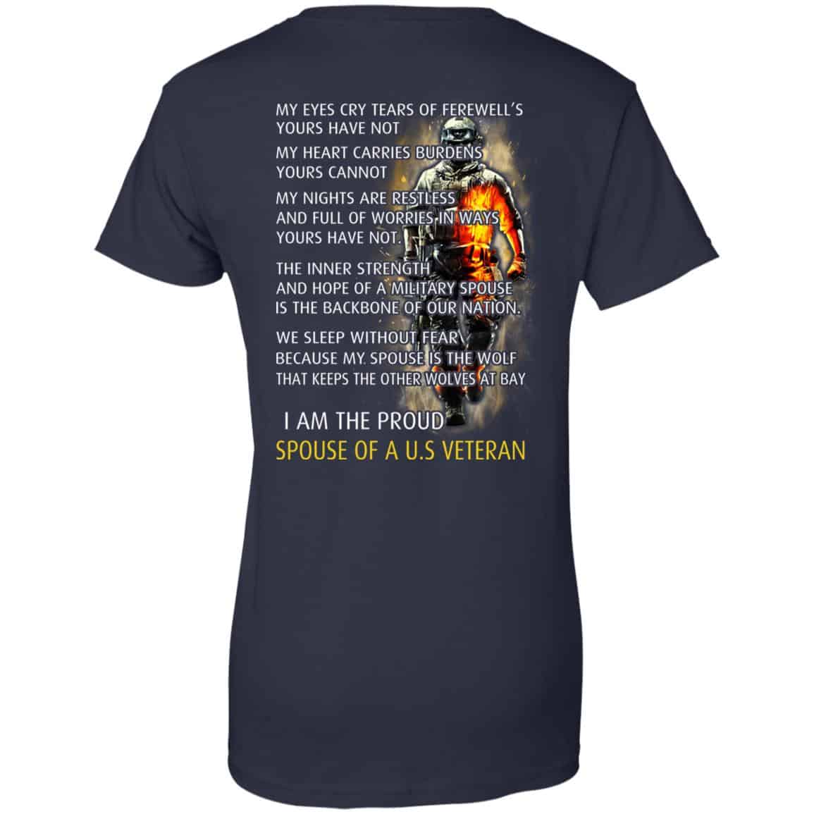 I Am The Proud Spouse Of A U.S Veteran T-Shirts, Hoodie, Tank
