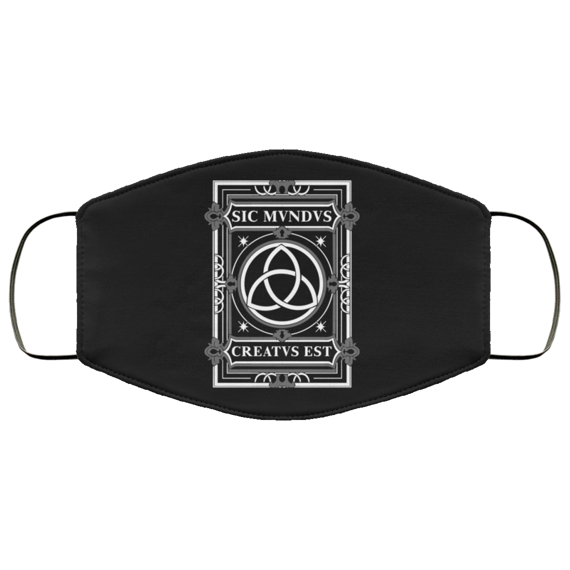 Sic Mvndvs Creatvs Est Sic Mundus Creatus Sci Fi Face Mask