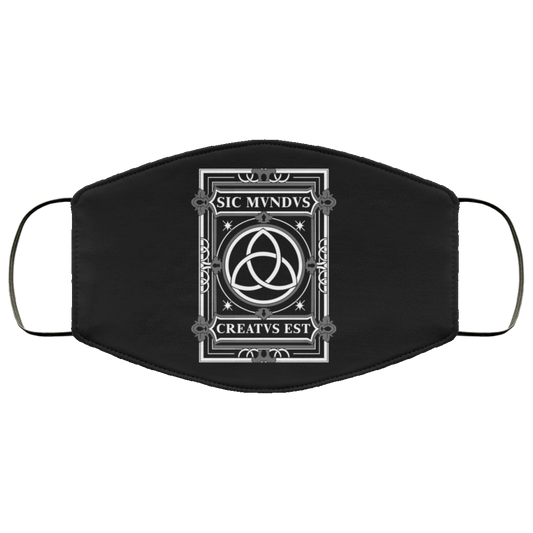 Sic Mvndvs Creatvs Est Sic Mundus Creatus Sci Fi Face Mask
