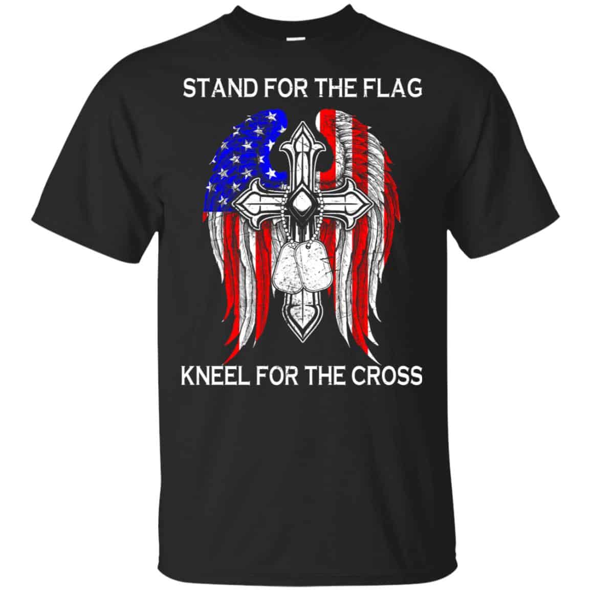 Veteran: Stand For The Flag Kneels For The Cross T-Shirts, Hoodie, Tank
