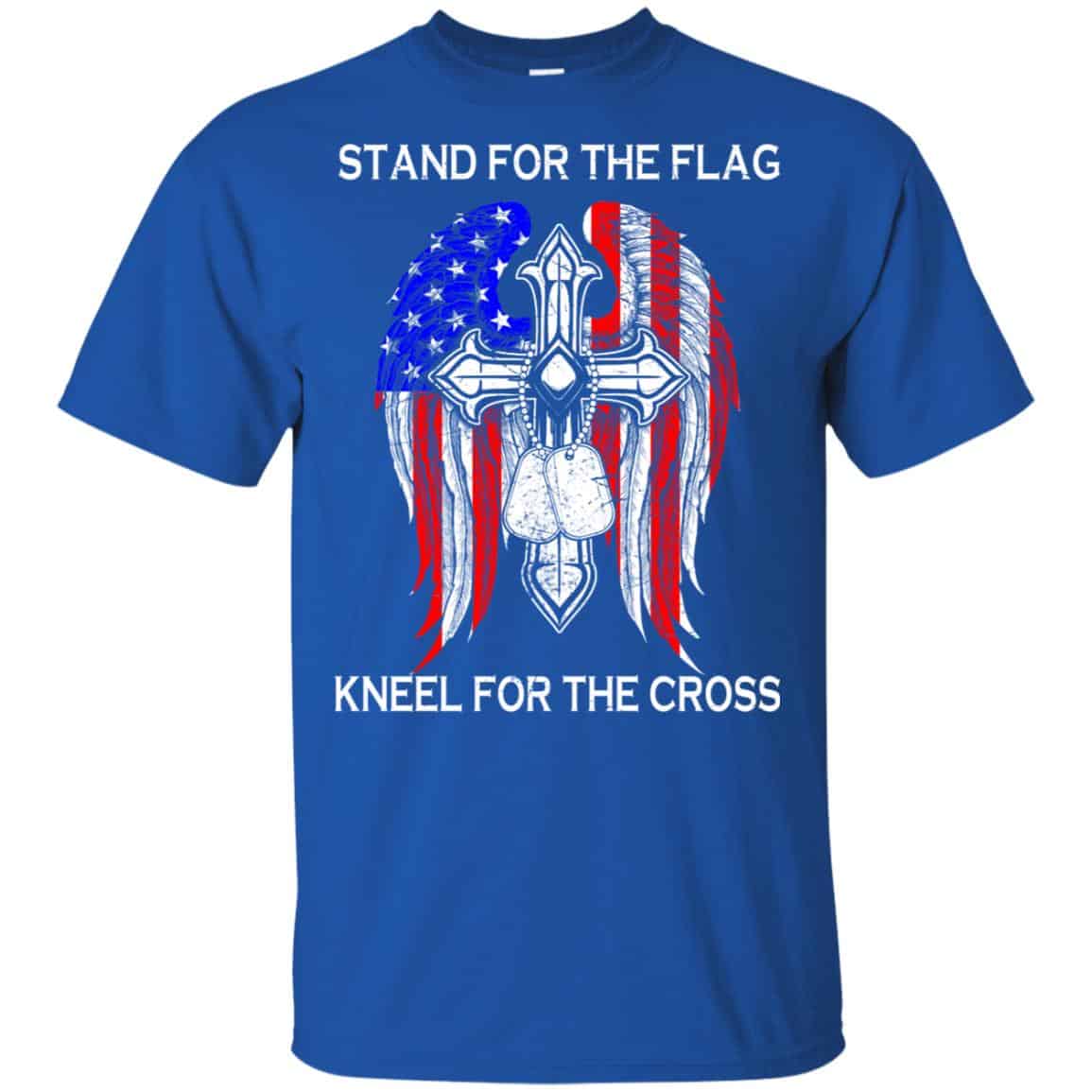 Veteran: Stand For The Flag Kneels For The Cross T-Shirts, Hoodie, Tank