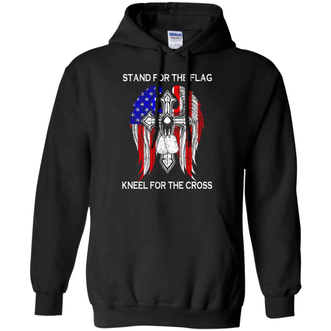 Veteran: Stand For The Flag Kneels For The Cross T-Shirts, Hoodie, Tank