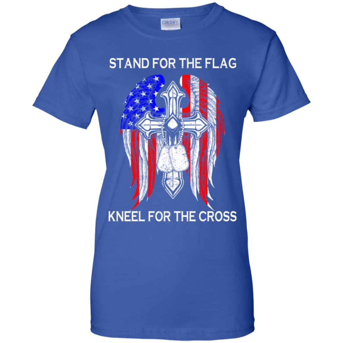 Veteran: Stand For The Flag Kneels For The Cross T-Shirts, Hoodie, Tank