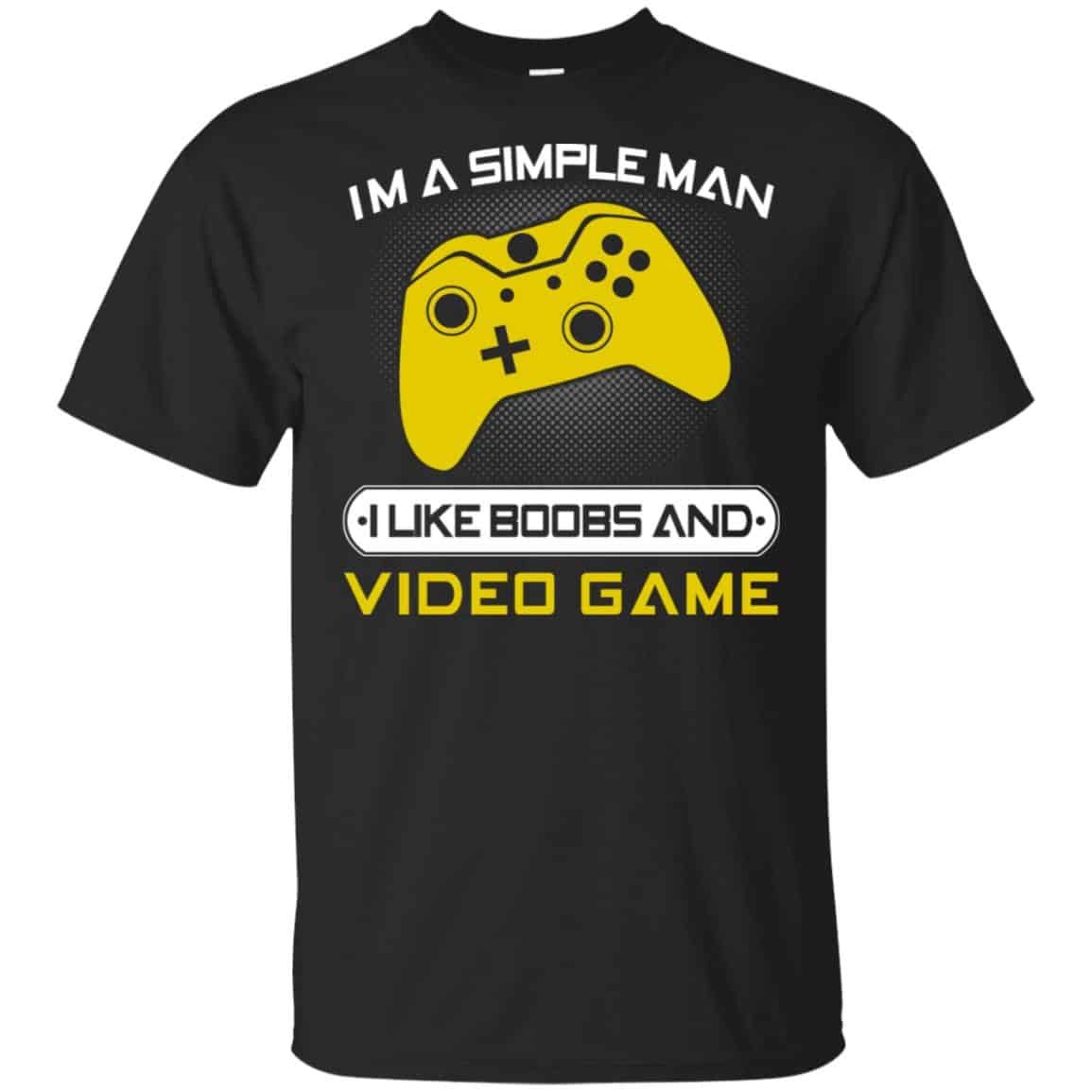 I’m A Simple Man I Like Boobs And Video Game T-Shirts, Hoodie, Tank
