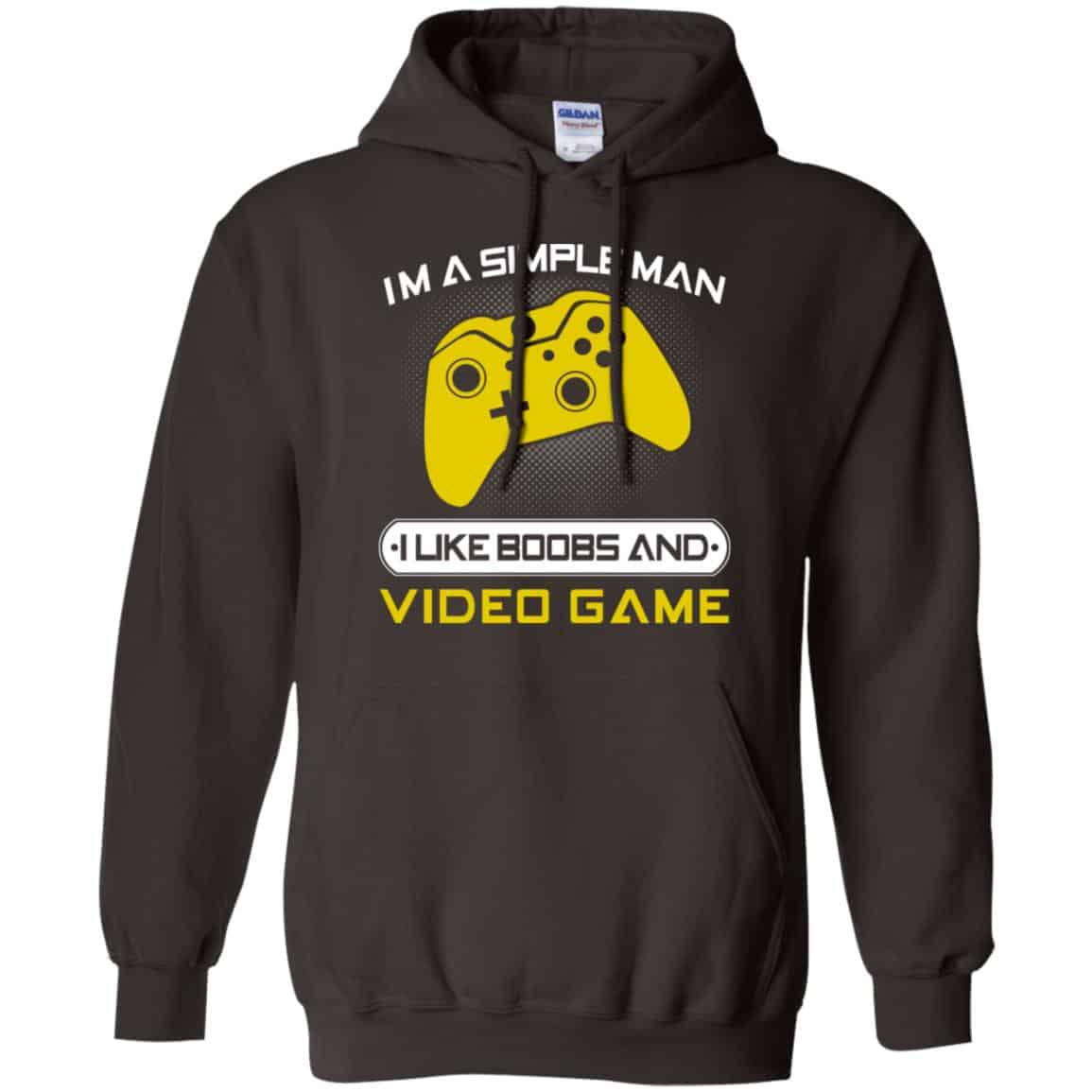 I’m A Simple Man I Like Boobs And Video Game T-Shirts, Hoodie, Tank