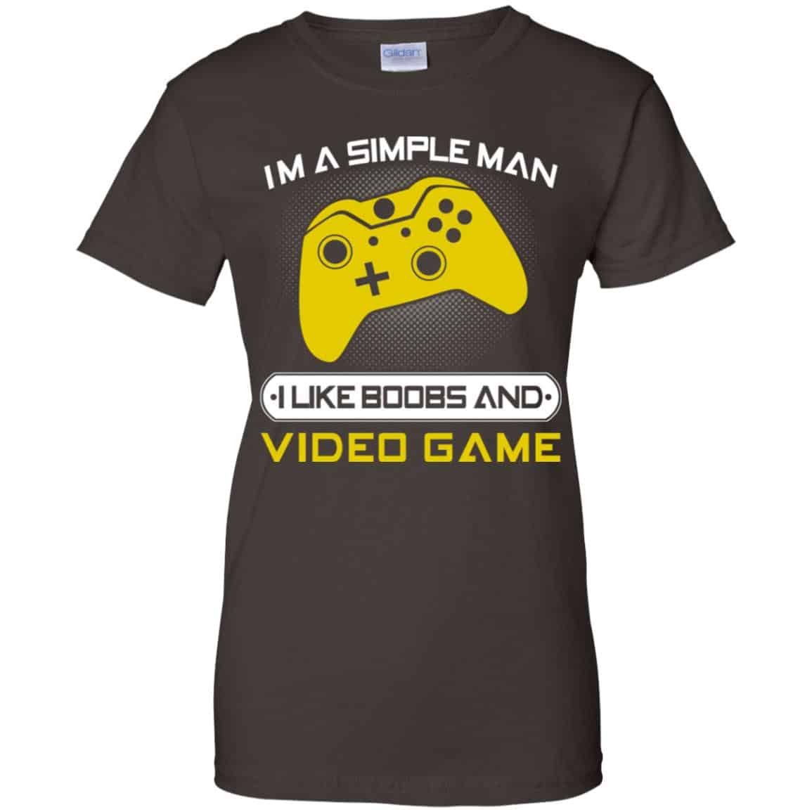 I’m A Simple Man I Like Boobs And Video Game T-Shirts, Hoodie, Tank