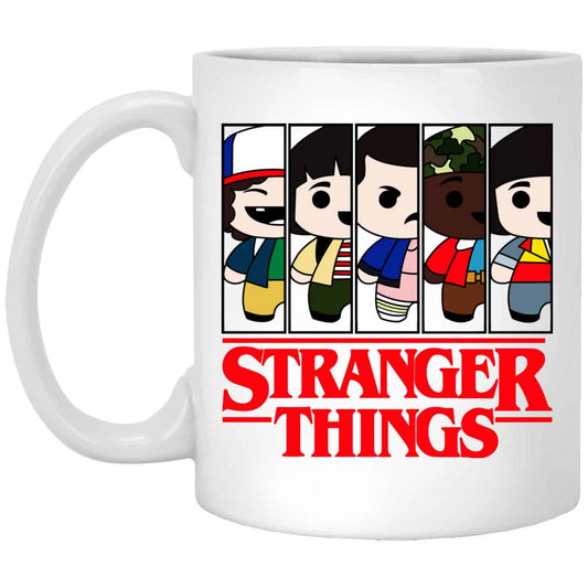 Stranger Things Cartoon Pattern Mug