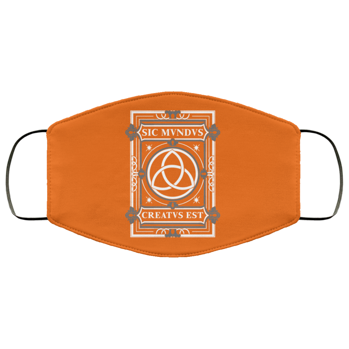 Sic Mvndvs Creatvs Est Sic Mundus Creatus Sci Fi Face Mask