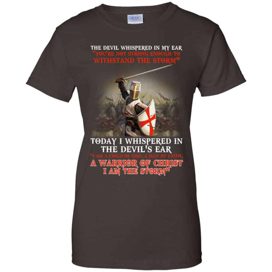 Knight Templar I Am A Child Of God A Warrior Of Christ I Am The Storm T-Shirts, Hoodie, Tank
