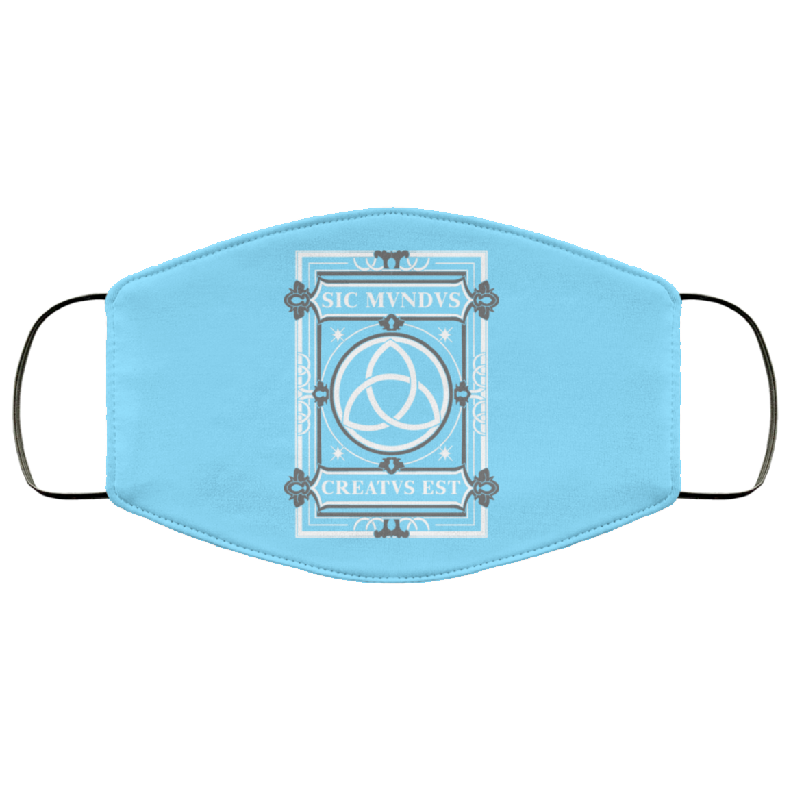 Sic Mvndvs Creatvs Est Sic Mundus Creatus Sci Fi Face Mask