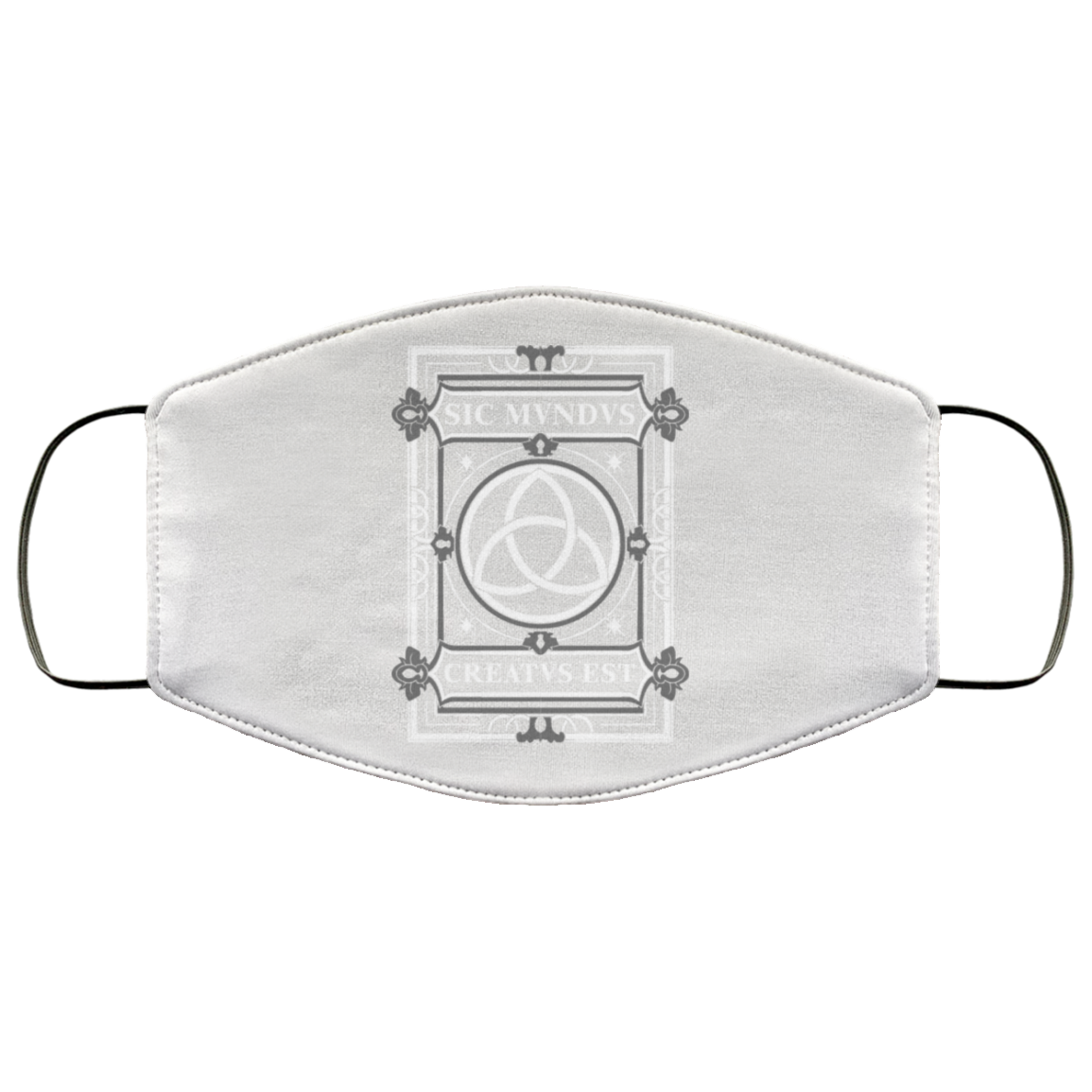 Sic Mvndvs Creatvs Est Sic Mundus Creatus Sci Fi Face Mask