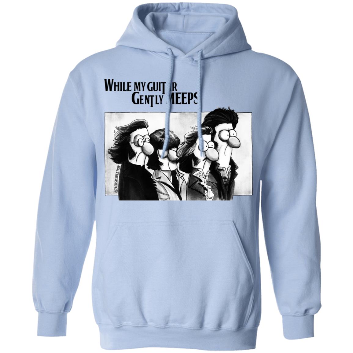 While My Guitar Gently Meeps Guitar Lovers Shirt, Hoodie, Tank
