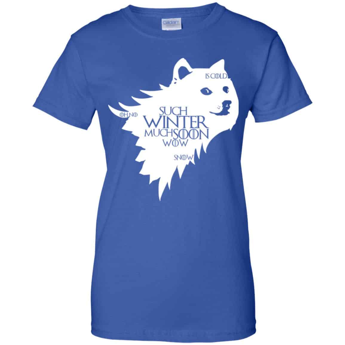 Game Of Thrones: Doge Such Winter Much Soon Wow T-Shirts, Hoodie, Tank