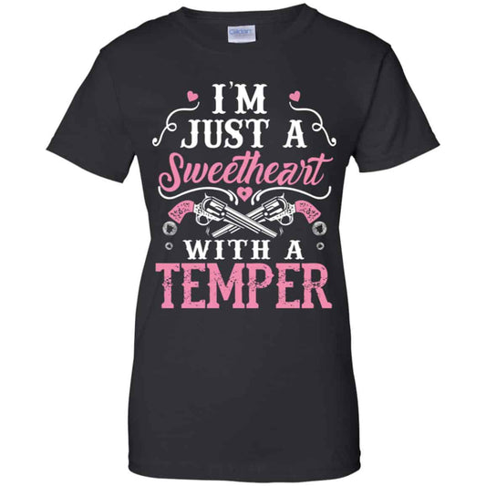 
	I’m Just A Sweetheart With A Temper Shirt, Hoodie, Tank