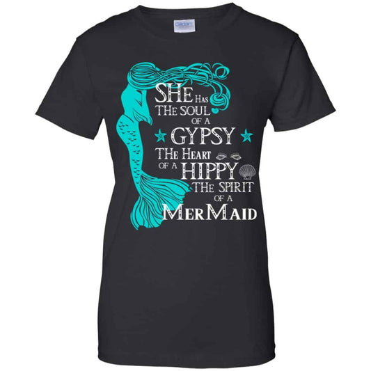 
	She Has The Soul Of A Gypsy The Heart Of A Hippy The Spirit Of A Mermaid Shirt, Hoodie, Tank