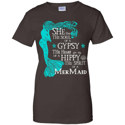She Has The Soul Of A Gypsy The Heart Of A Hippy The Spirit Of A Mermaid Shirt, Hoodie, Tank
